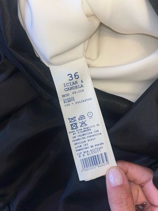 Vestido Fiesta Coquette Blanco y Negro Iciar