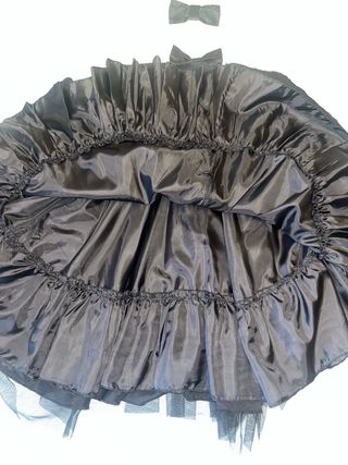 Vestido Fiesta Coquette Blanco y Negro Iciar