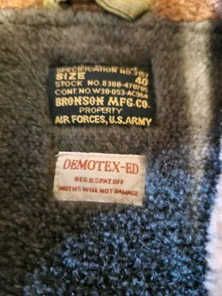 Cazadora bomber piloto Segunda Guerra Mundial