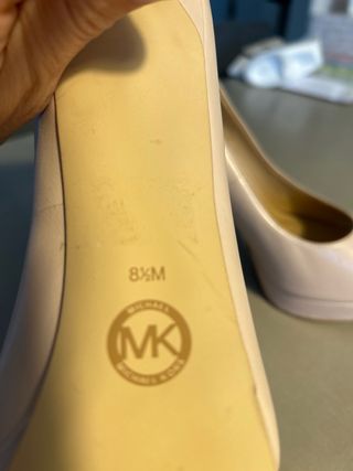 Zapatos Michael Kors Beige/Rosa Tacón Peep Toe