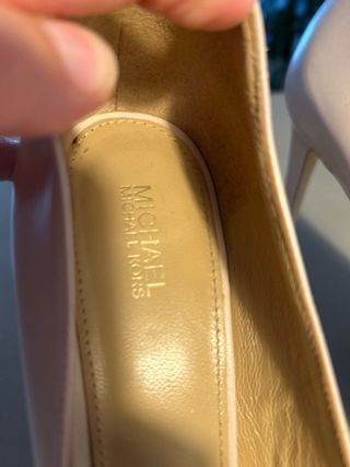 Zapatos Michael Kors Beige/Rosa Tacón Peep Toe