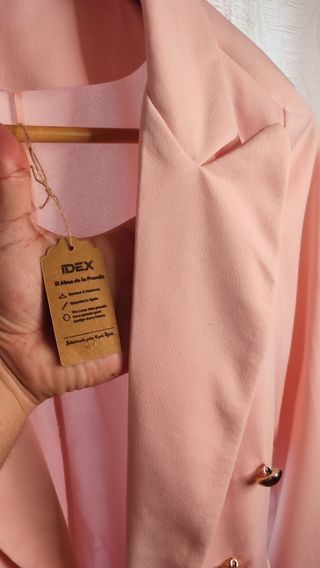 Blazer Rosa Pastel 100% Algodón | Made in Italy