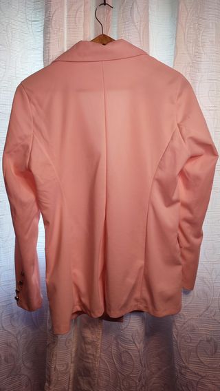 Blazer Rosa Pastel 100% Algodón | Made in Italy