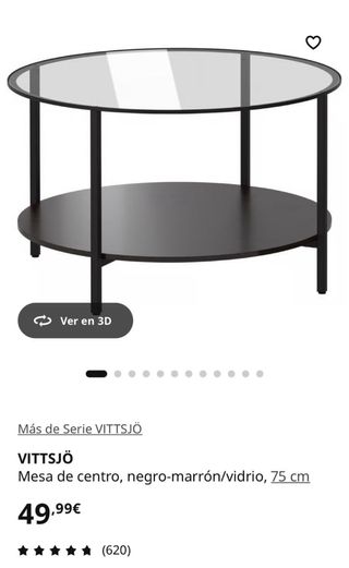 Tavolo da centro VITTSJÖ IKEA 75cm in vetro