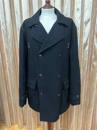 Abrigo paño Springfield negro