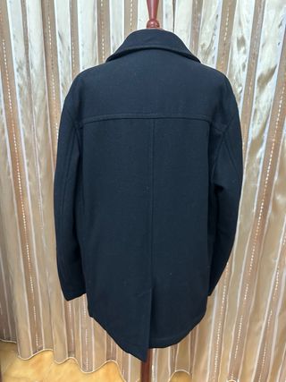 Abrigo paño Springfield negro