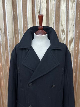 Abrigo paño Springfield negro