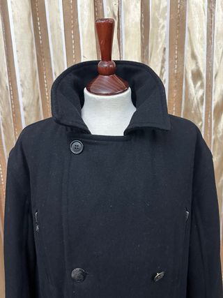 Abrigo paño Springfield negro