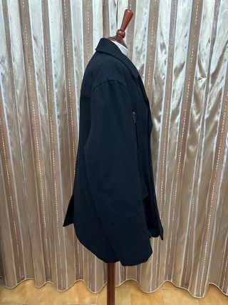 Abrigo paño Springfield negro