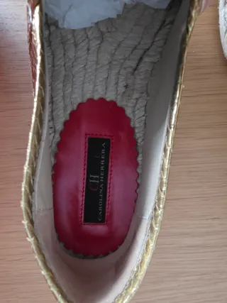 Alpargatas Carolina Herrera Doradas