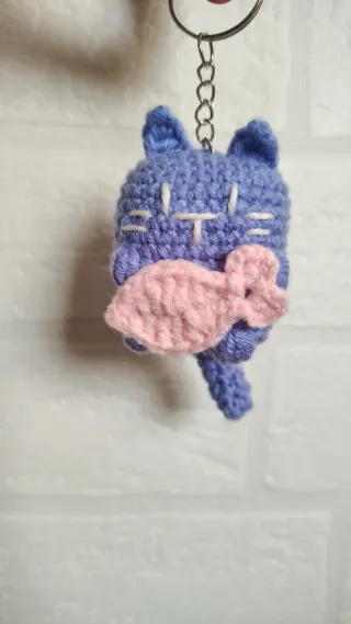Portachiavi gattino amigurumi uncinetto