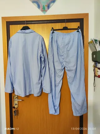 Pigiama classico uomo blu