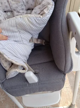 Trona Jané gris y beige