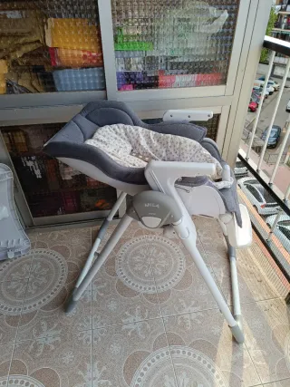 Trona Jané gris y beige