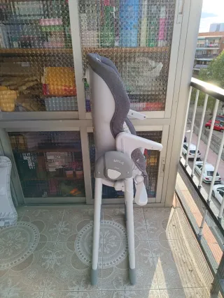 Trona Jané gris y beige