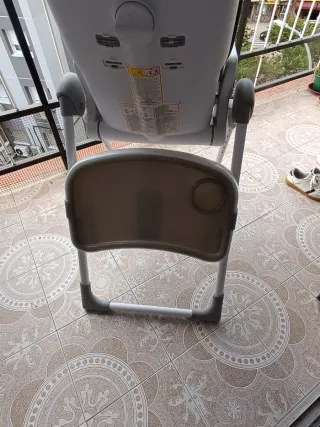 Trona Jané gris y beige