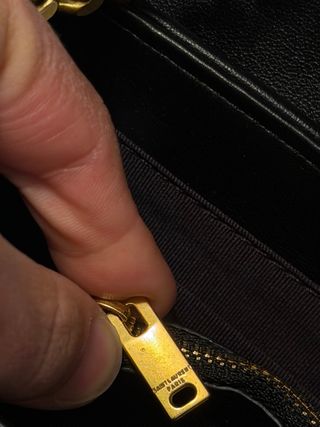 Bolso YSL Loulou Negro y Dorado