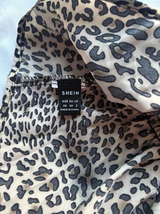 Top Shein Leopardo Talla XS