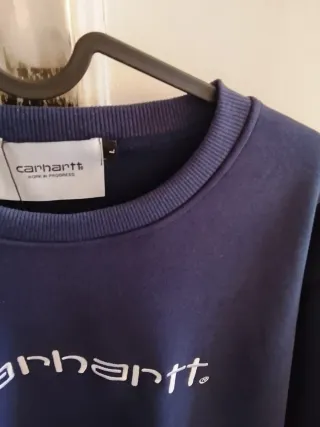 Sudadera Carhartt Azul Logo