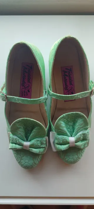 Traje Fallera Niña 10-12  Verde/Blanco
