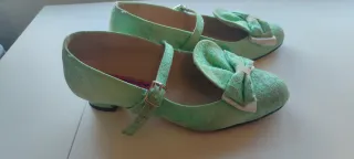 Traje Fallera Niña 10-12  Verde/Blanco
