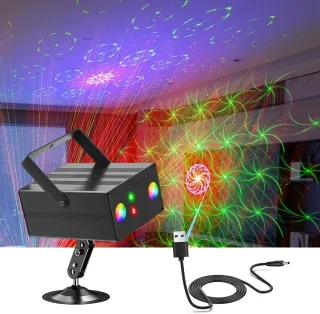 Luz LED DJ Fiesta RGB USB Control Remoto