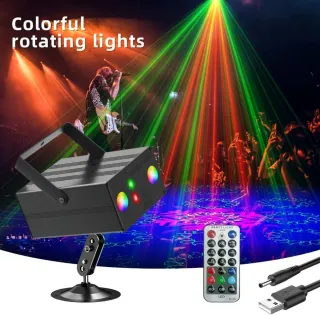 Luz LED DJ Fiesta RGB USB Control Remoto