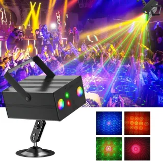 Luz LED DJ Fiesta RGB USB Control Remoto