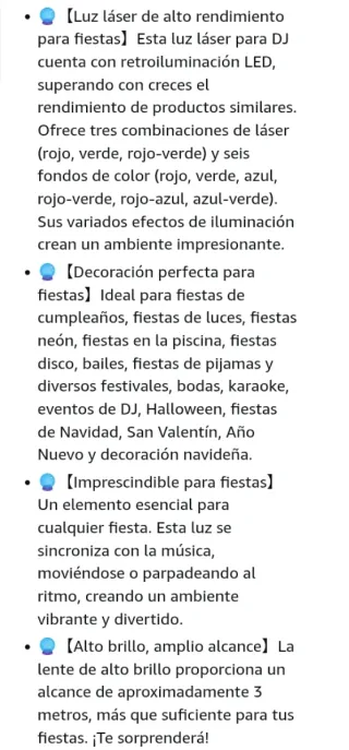 Luz LED DJ Fiesta RGB USB Control Remoto