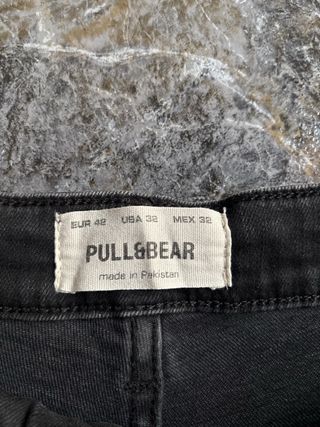 Vaquero negro Pull&Bear hombre Talla L