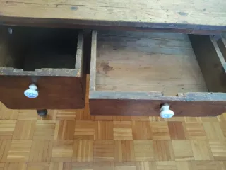 Mesa Escritorio rústico madera con amplios cajones