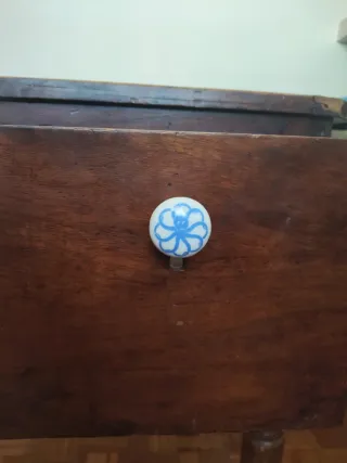 Mesa Escritorio rústico madera con amplios cajones