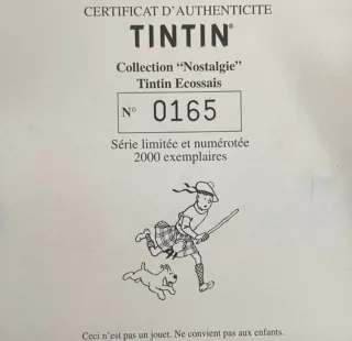 Figura Tintín Escocés con Milú