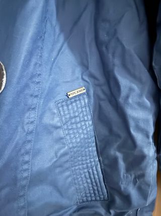 Abrigo Pepe Jeans azul con capucha