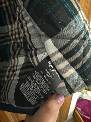 Abrigo Pepe Jeans azul con capucha