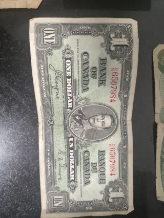 Lote de billetes antiguos