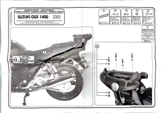 Monorack Givi FZ + Base M5 Suzuki GSX 1400