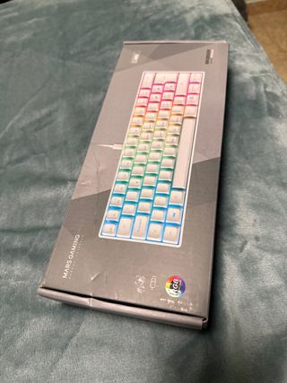 Teclado Mars Gaming 60% RGB Blanco