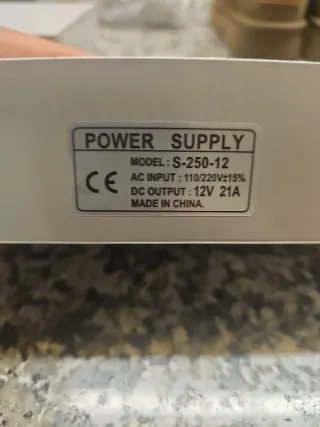 Fuente Alimentación 12V 250W 21A para tira led