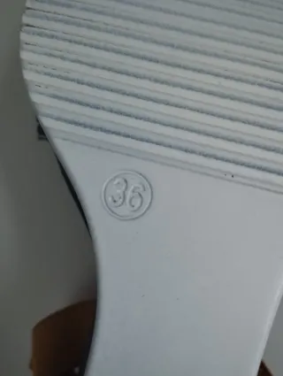 Sandalias Primavera Talla 36 Azul y Dorado