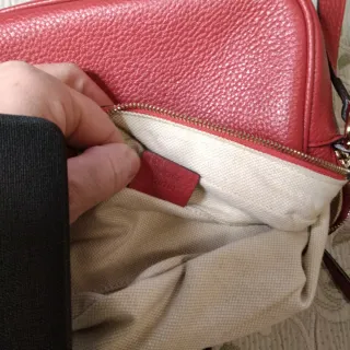 Bolso Gucci Rojo Piel