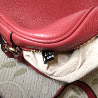 Bolso Gucci Rojo Piel
