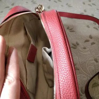 Bolso Gucci Rojo Piel