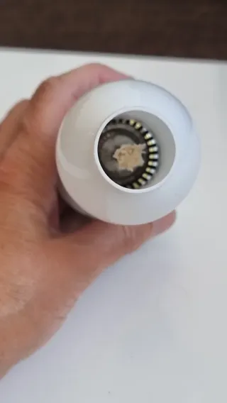 Mini Lámpara queroseno Cristal Opalino