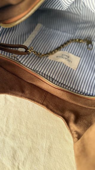 Bolso hobo artesanal ante sintético color negro!