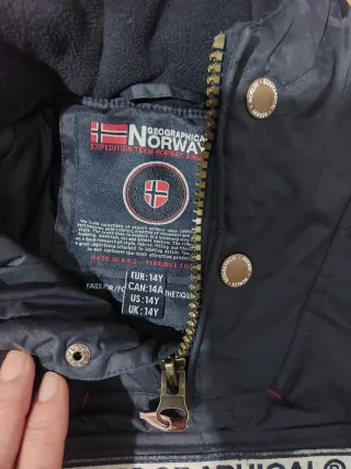 Abrigo Geographical Norway Azul