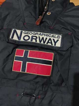 Abrigo Geographical Norway Azul