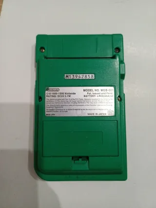 Nintendo Game Boy Pocket Verde, con striscia verticale