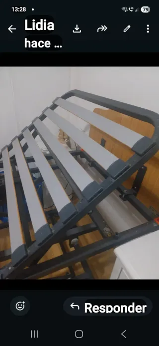 Cama articulada metálica eléctrica
