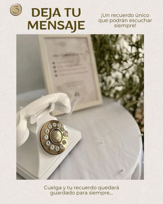 Teléfono de firma de audio (audio guest book)